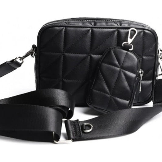 Cartera De Dama Bandoleras Bolso Para Mujer Correa Ajustable Negro