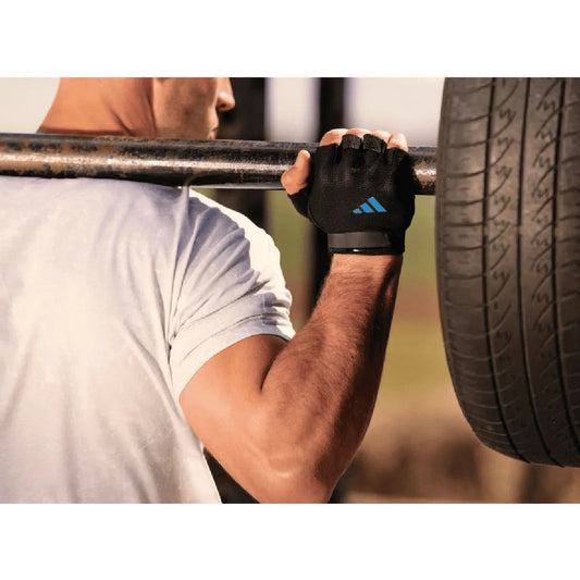 Guantes De Entreno, Pesas O Gym adidas Essential Color Azul - Azul - Lisa - L