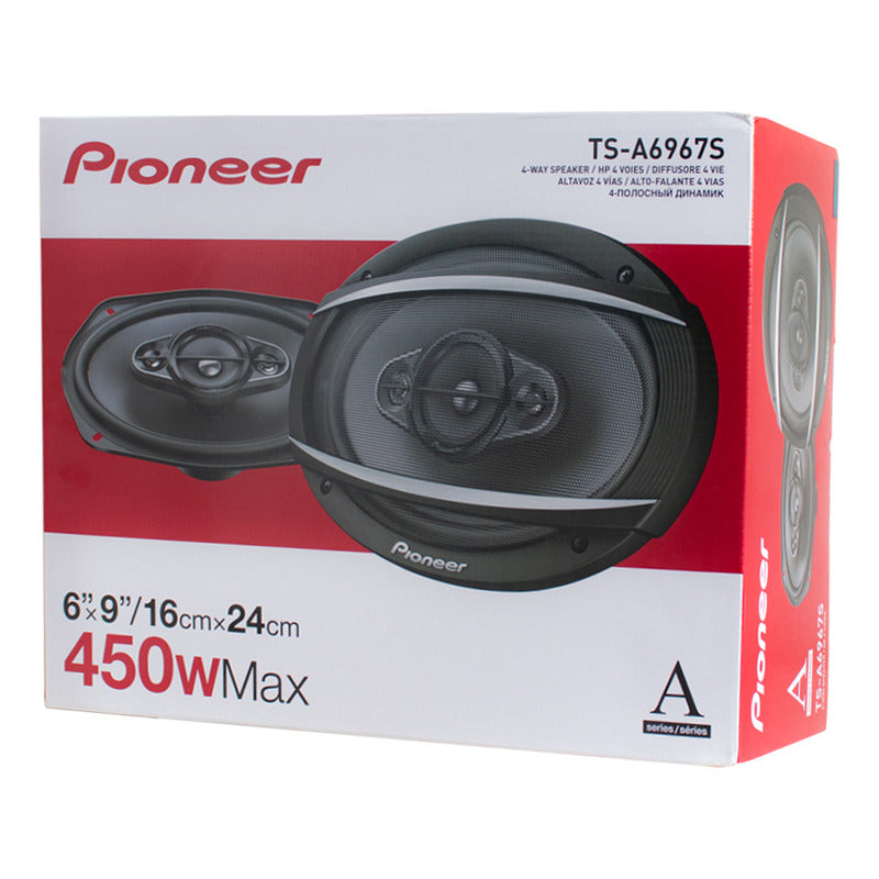 Parlante Auto Pioneer Bocinas Ts-a6967s 3 Vias 450 W 6 X9 Negro