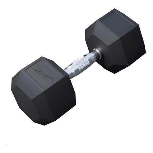 Mancuerna Hexagonal Recubierta De Goma 6kg Reebok - Negro