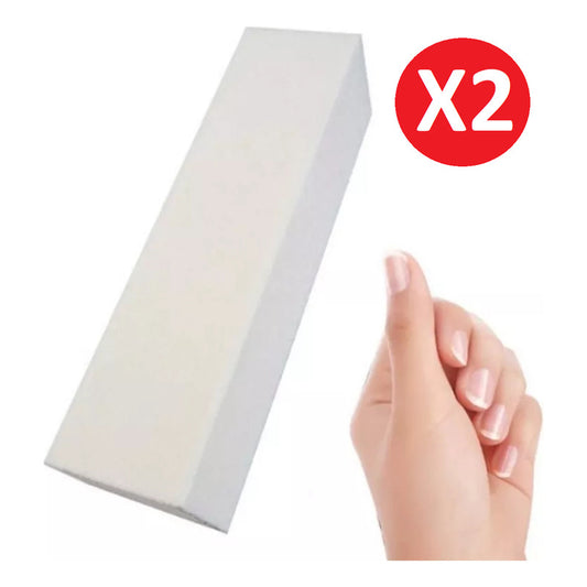 Pack Bloque Pulidor Kit Lima Para Uñas 2 Unidades