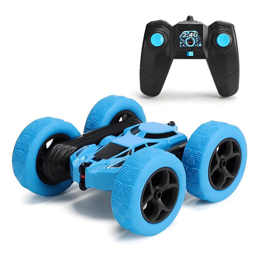 Auto Stunt 360° 4x4 Con Control Remoto Y Batería Recargable, - Azul