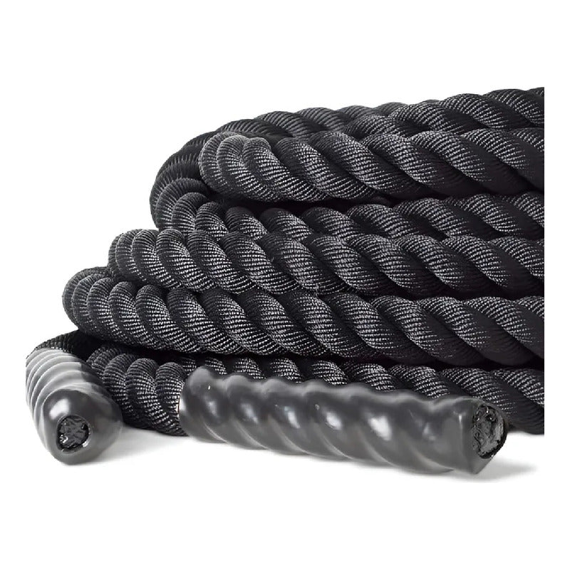 Cuerda Crossfit 25mm De 9mts Color Negro