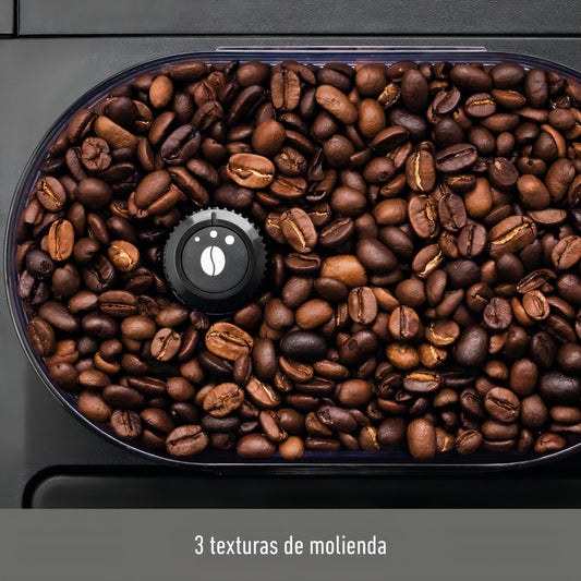 Cafetera Expreso Krups Super Automatica Espumador Molinillo - Negro