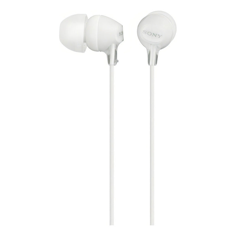 Auriculares Sony Con Micrófono Mdr-ex15ap Color Blanco