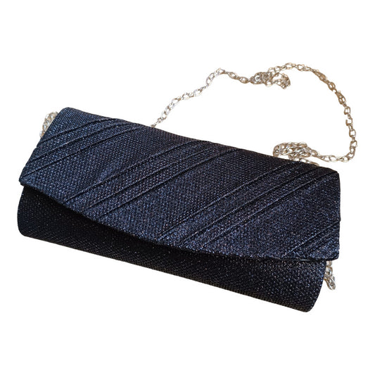 Sobre De Fiesta Con Cadenita Cartera Dama Carteritas De Gala Negro 2