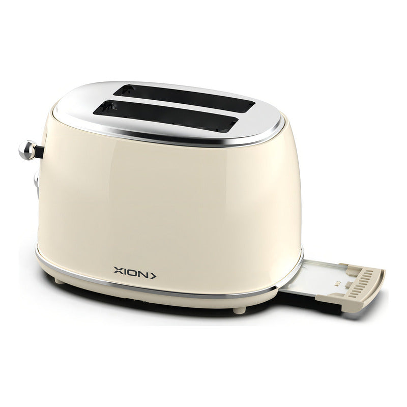 Tostadora De Pan Electrica Retro Xion 2 Panes Xi-to1972 Plateado