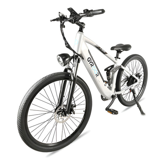 Bicicleta Eléctrica Gyroor Rodado 27.5 En Aluminio Plateada - Plateado