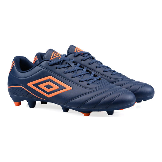 Championes Futbol 11 Umbro Classico Botin F11 Zapato Adulto - Azul/naranja - 8.5 Us
