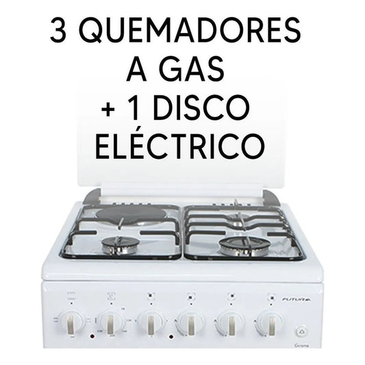 Cocina Combinada Futura Plus Fut-50-c31b Girona Color Blanco Blanco