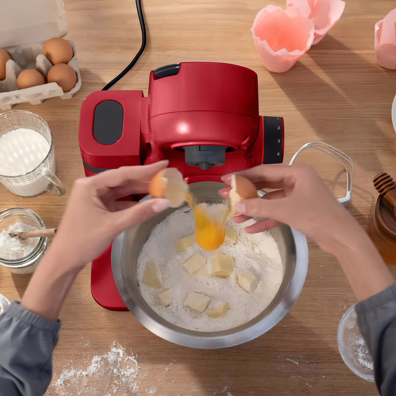 Robot De Cocina Bosch Mums2er01 Bowls Inoxidable 38lt Rojo