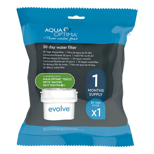 Filtro Evolve Unidad Para 30 Dias Repuesto Jarra Aqua Optima