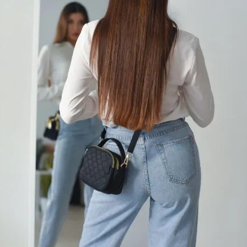 Bandolera De Dama Cartera Bolsos Para Mujer Correa Ajustable Caqui