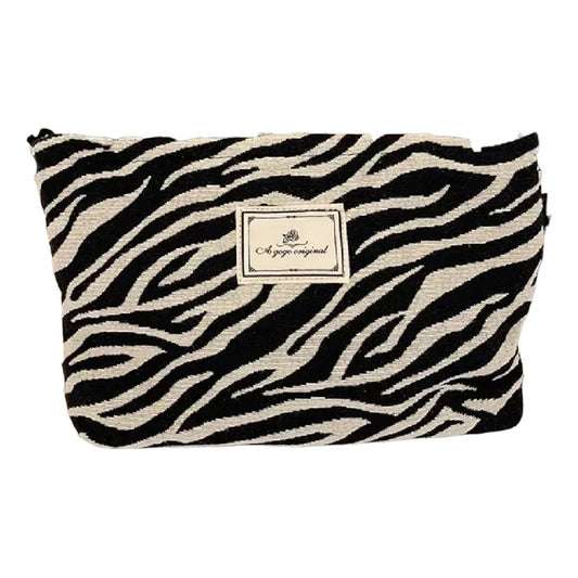 Neceser Animal Print Bolsa Organizadora Maquillaje De Viaje Zebra