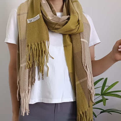 Chalina Bufanda Pashmina De Dama Afelpada Liviana Y Sauve Verde