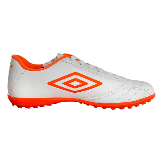 Championes Futbol 5 Umbro Classic Champion F5 Zapato Adulto Blanco/naranja 12.5 Us