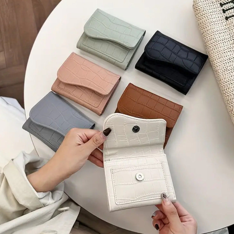 Billetera Dama Billeteras De Dama Con Monedero Para Mujer Negro.