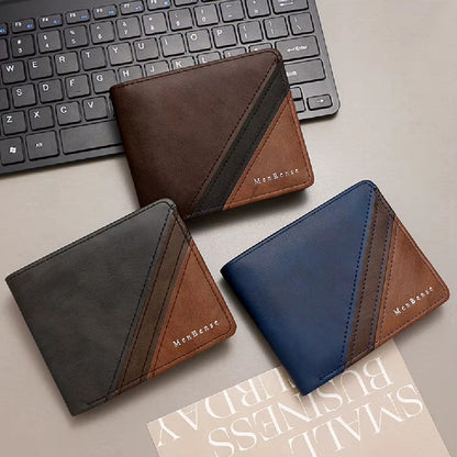 Billetera Para Hombre Con Monedero Sector Tarjeta De Cuerina Marrón