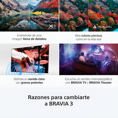 Televisor Smart Tv Sony 4k 75 Pulgadas Bravia 3 75s30 Google