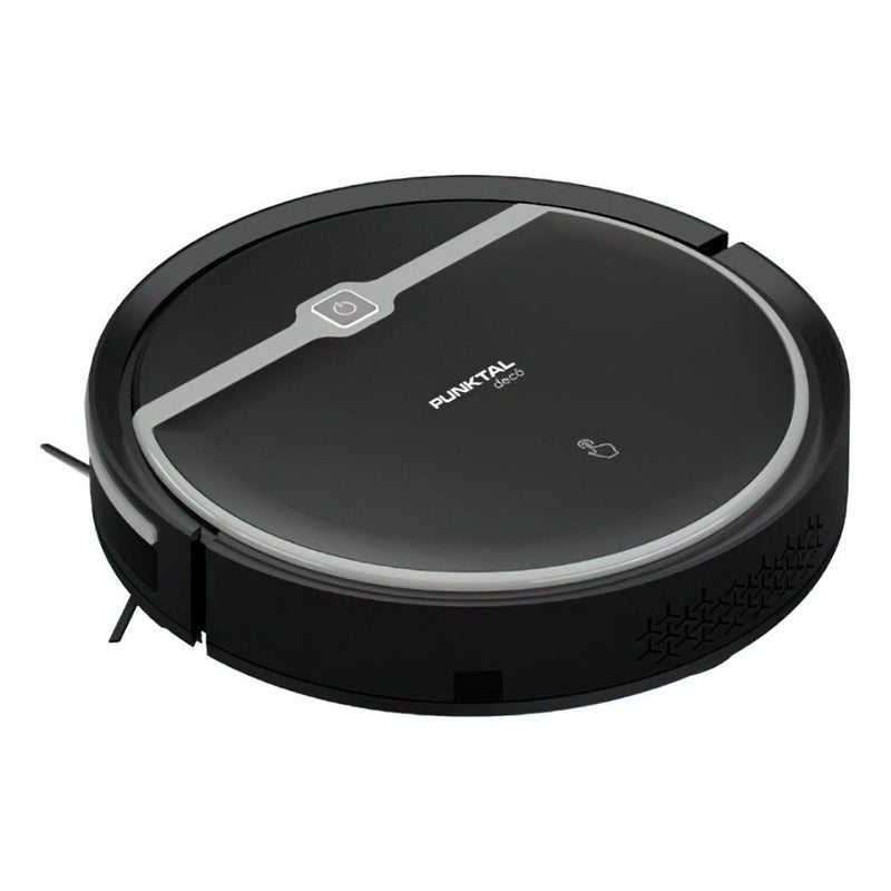 Aspiradora Robot Punktal Trapeadora Vuelve A La Base Color Negro