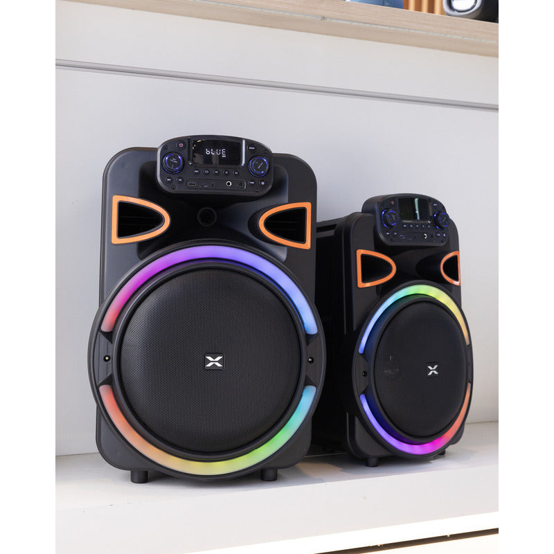 Parlante Xion Sd114 Led Bluetooth 12   5000w A Bateria Negro - Negro
