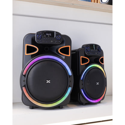 Parlante Xion Sd114 Led Bluetooth 12   5000w A Bateria Negro - Negro