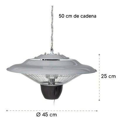 Calentador Futura Fibra De Carbono Para Colgar Cfc1500 Ub