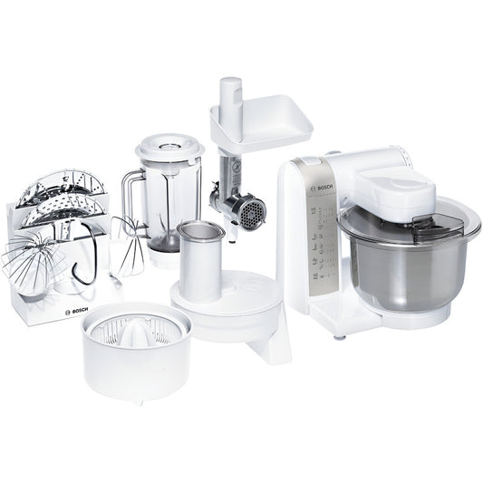 Multiprocesador, Robot De Cocina Bosch Mum4880, 5 Accesorios Color Blanco