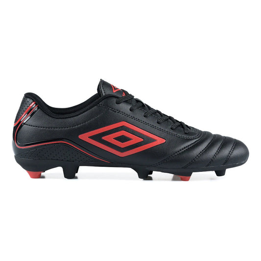 Championes Futbol 11 Umbro Classico Botin F11 Zapato Adulto - Negro/rojo - 11 Us