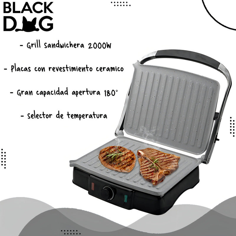 Sandwichera Grill Xion 2000w Xi-gr44 Color Gris