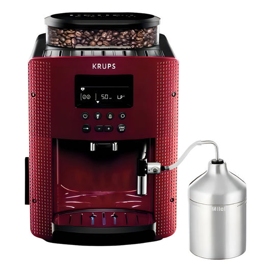 Cafetera Expreso Super Automática Krups Essential  Red - Rojo