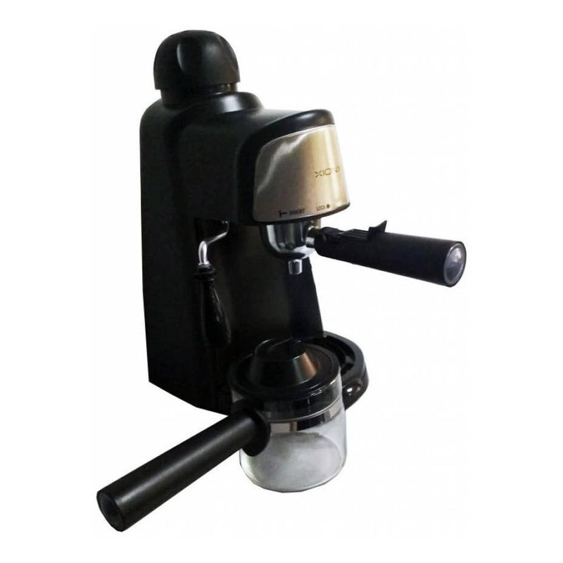 Cafetera Espresso Xion Potencia 800w - 4 Tazas Xi-cm15 Negro Negro/plateado