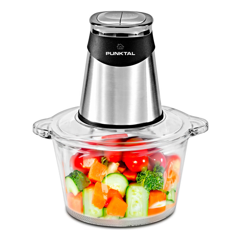 Picadora De Alimentos Punktal 500 W 1.8 Litros Bowl Vidrio