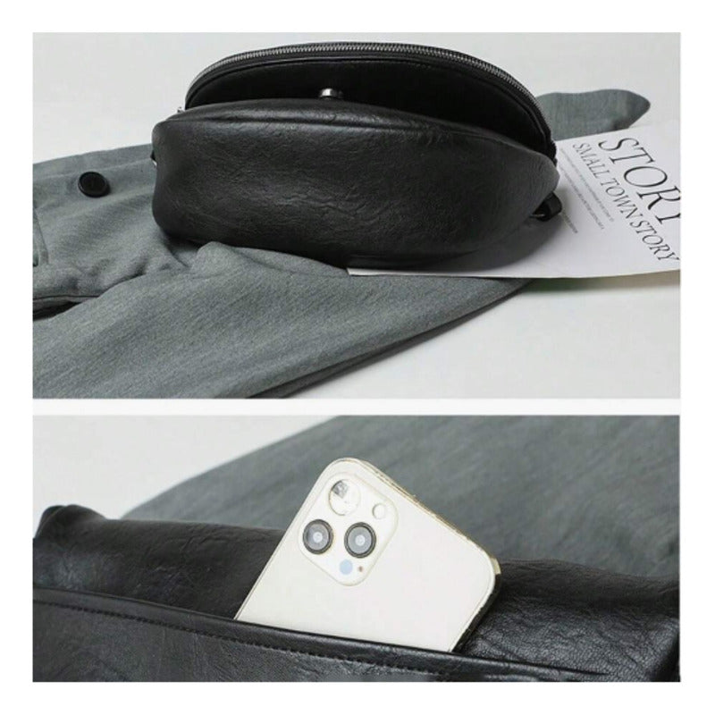 Bandolera De Mujer Carteras Para Damas Con Correa Ajustable Negro. Cuerina