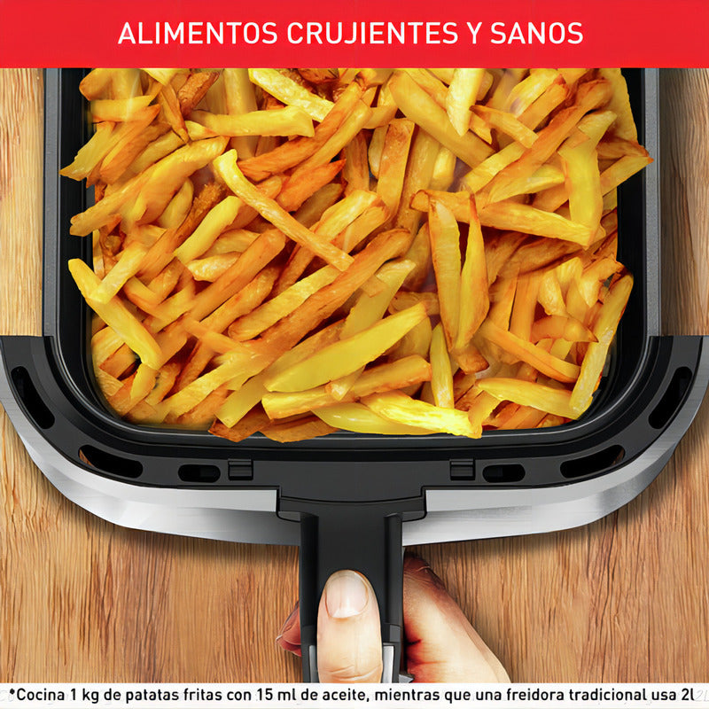Freidora De Aire Digital Moulinex Easy Fry & Grill Xxl 6,5lts, Inox, 1850w