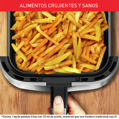 Freidora De Aire Digital Moulinex Easy Fry & Grill Xxl 6,5lts, Inox, 1850w