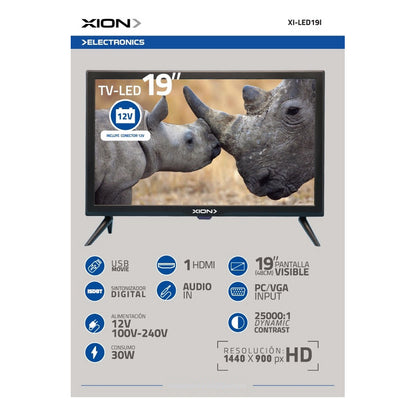 Tv Led Xion Pantalla 19  Hd Televisor 12 V
