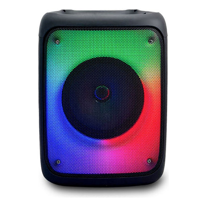 Parlante Portátil Bluetooth Aek S-10608 Fm Rgb Karaoke 20w Negro