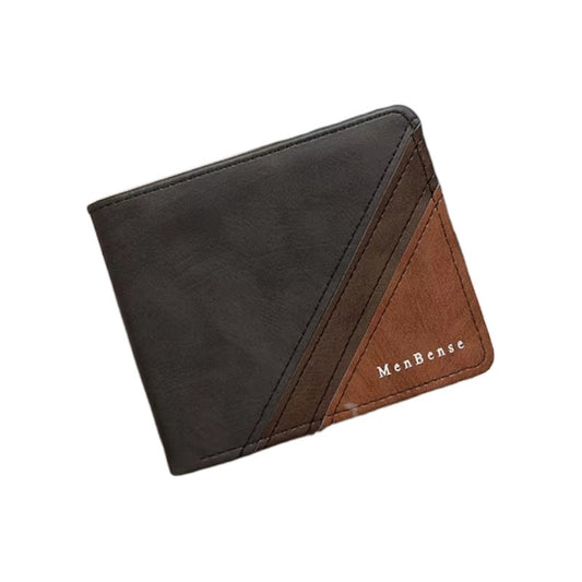 Billetera Para Hombre Con Monedero Sector Tarjeta De Cuerina Negro