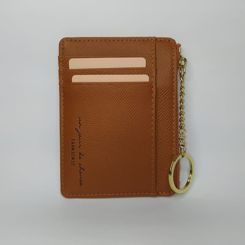 Monedero Dama Billeteras De Dama Con Llavero Monederos Mujer Marrón