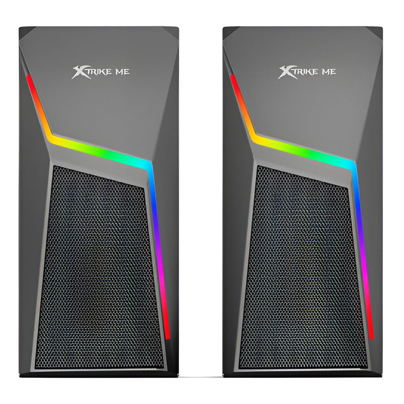 Parlantes Bluetooth Gamer Pc Computador Xtrike Me Portatil Color Negro