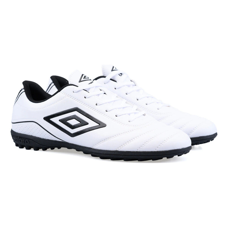 Championes Futbol 5 Umbro Classico Champion F5 Zapato Adulto - Blanco/negro - 10 Us