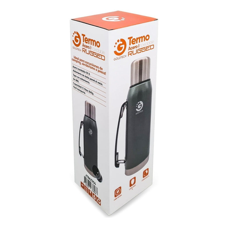 Termo Goldtech Rugged Acero Inoxidable 1 Litro Verde