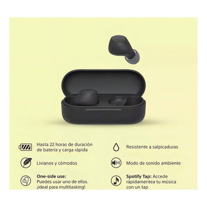 Auriculares Audífonos Sony True Wireless Wf-c510 Color Black Negro