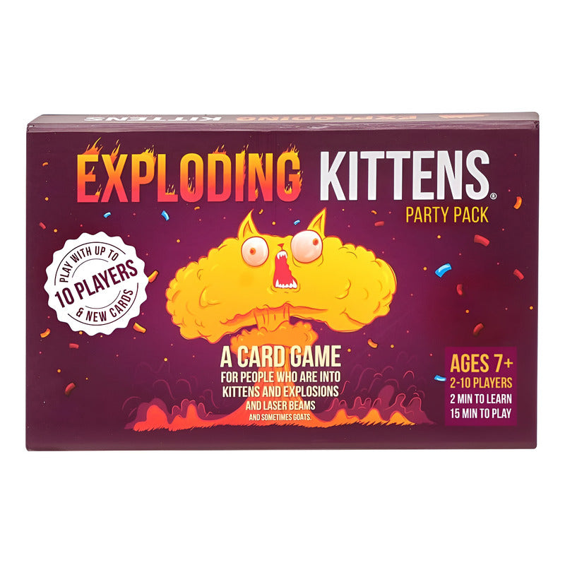 Juego De Cartas Exploding Kittens Asmodee Party Pack Ingles