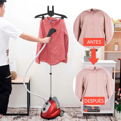 Plancha Vertical Para Ropa Punktal Pk-1820pv A Vapor 1.800 W. Con Accesorios