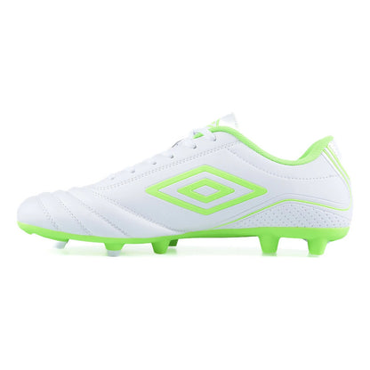 Championes Futbol 11 Umbro Classico Botin F11 Zapato Adulto - Blanco/verde - 8.5 Us