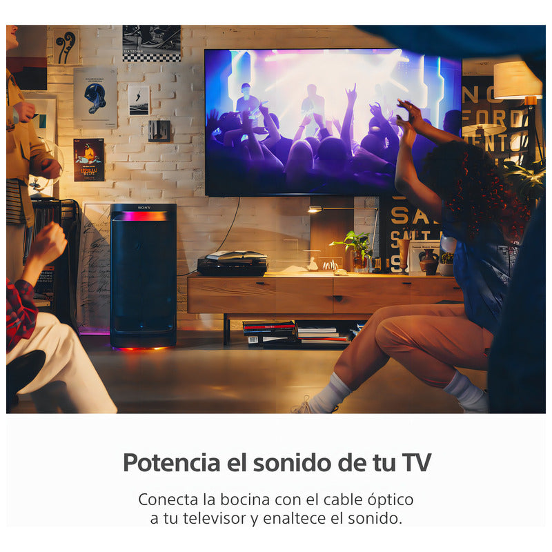 Parlante Portátil Bluetooth Inalámbrico Sony Srs-xv900 Color Negro