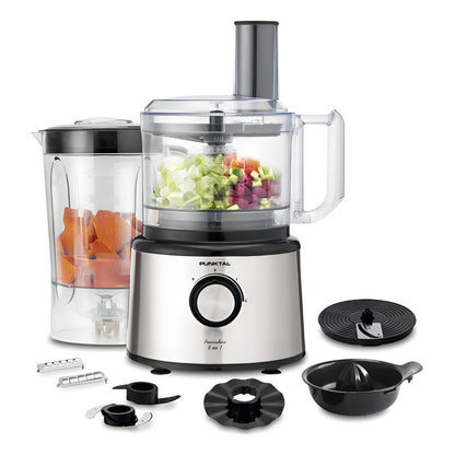 Multiprocesadora De Alimentos Punktal Pk-mp12 Acero Inoxidable 900w