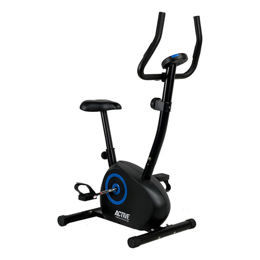 Bicicleta Fija Ergometrica Vertical Active Con Pulsómetro Negro